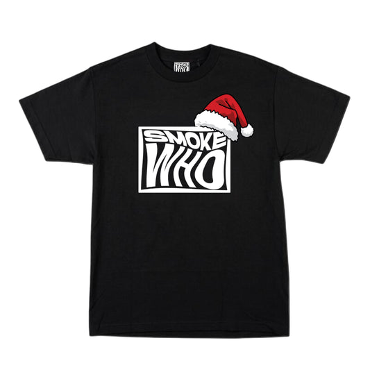 Smoke Who Christmas Logo Black Tee