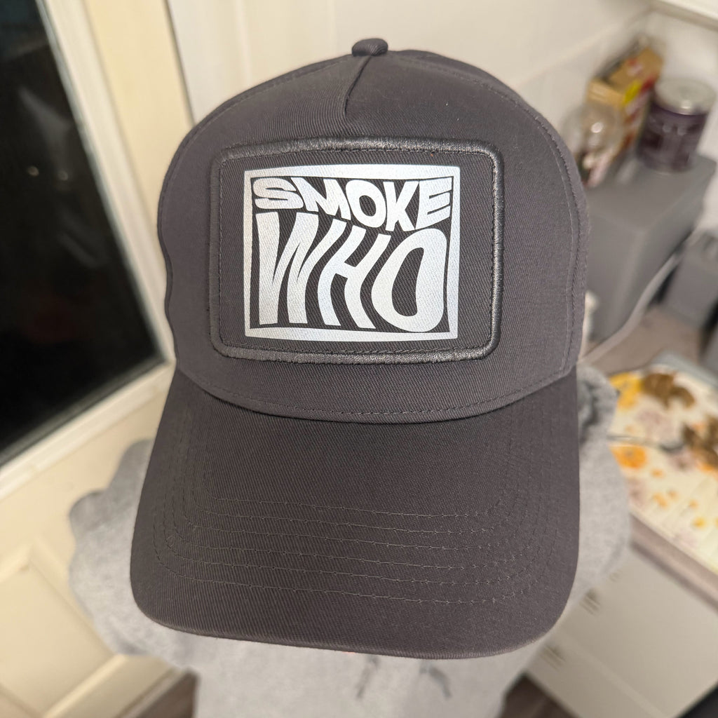 Graphic Grey Smoke Who Cap