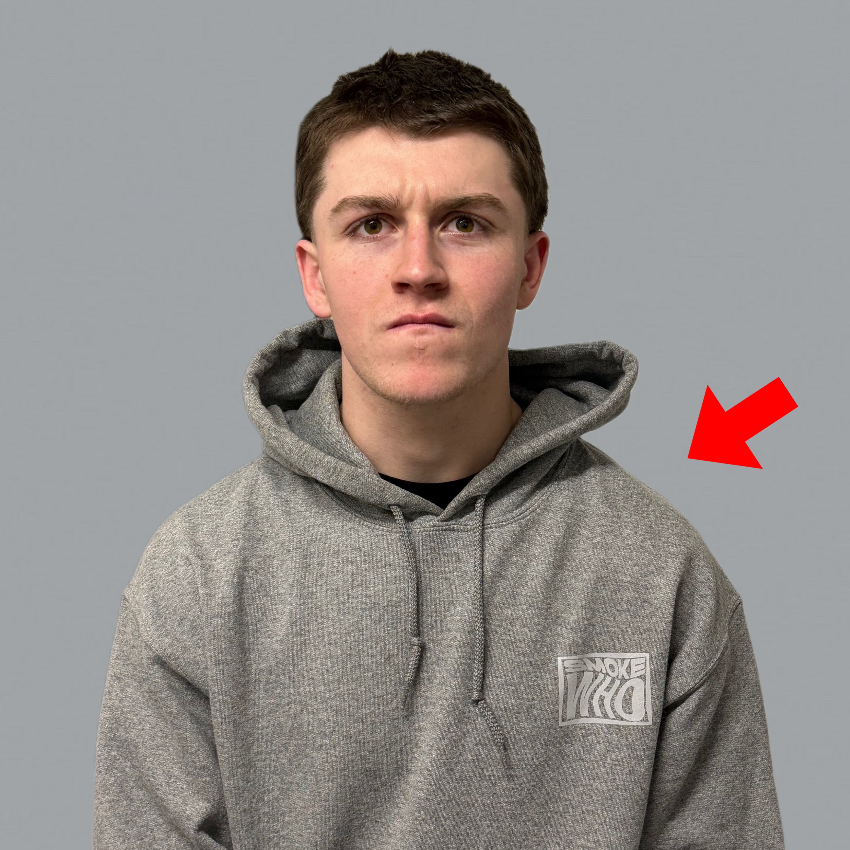 Graphite Grey Smoke Who Hoodie