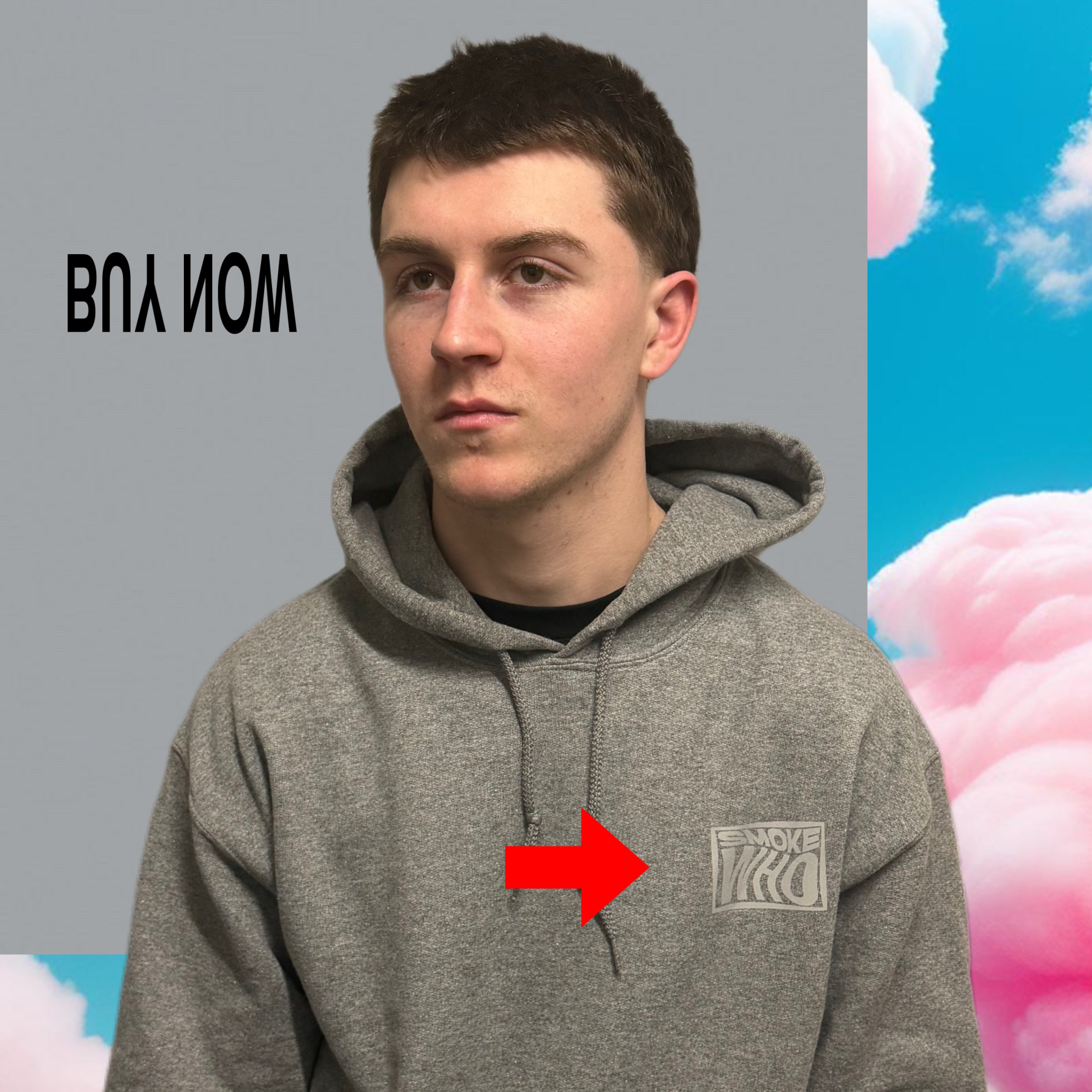 Graphite Grey Smoke Who Hoodie